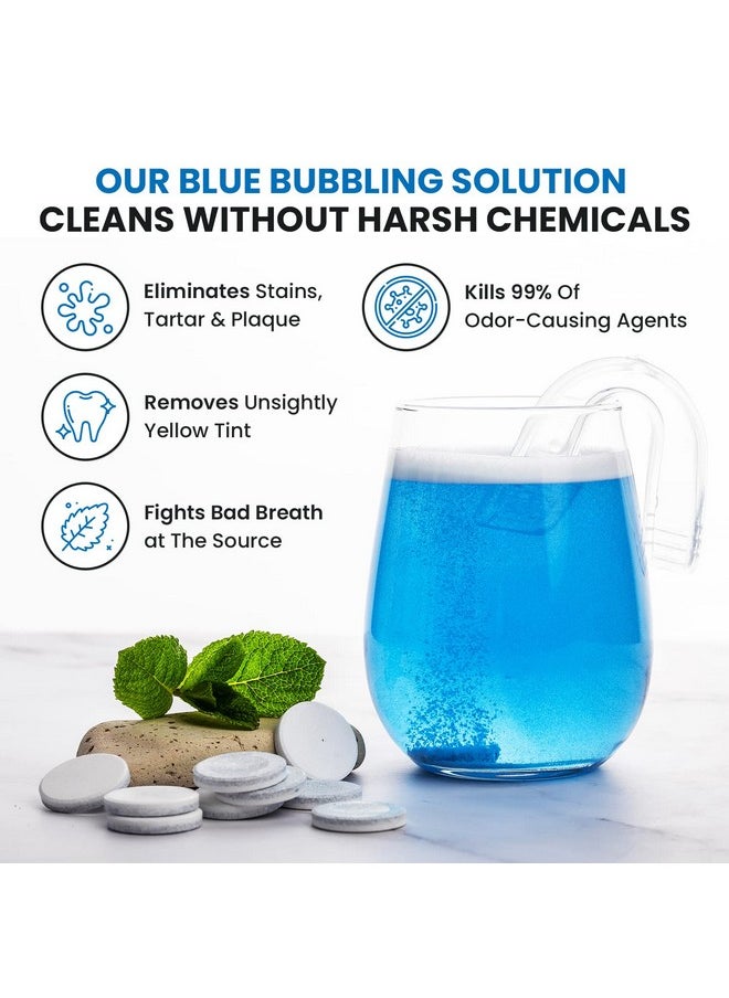 Retainer Cleaner And Denture Cleaning Tablets - Mouthguard Cleaner And Denture Cleaner Tablets Remove Plaque, Odors And Stains From Aligners, Night Guard And Removable Dental Appliances - 120 Tablet