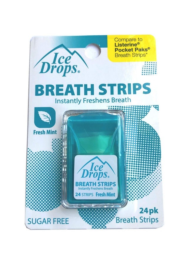 Ice Drops Breath Strips With Blast Of Icy Mint (Sugar Free)