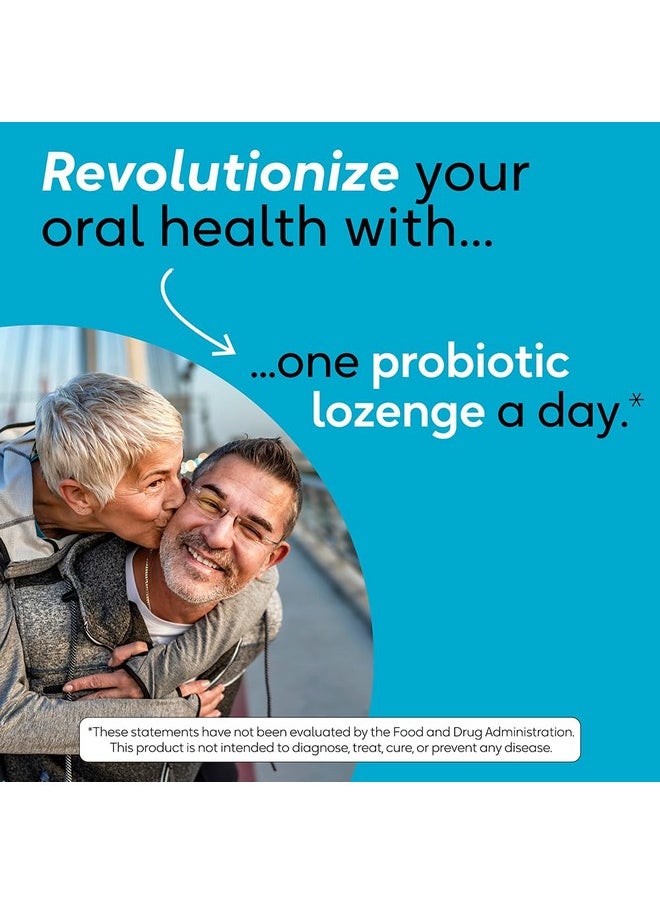 Oral Health Probiotic Lozenges | Promotes Healthy Gums & Teeth | Defends Against Common Dental Problems | Transforms Your Oral Microbiome | Allergen, Dairy, Soy & Gluten Free | Apple Flavor