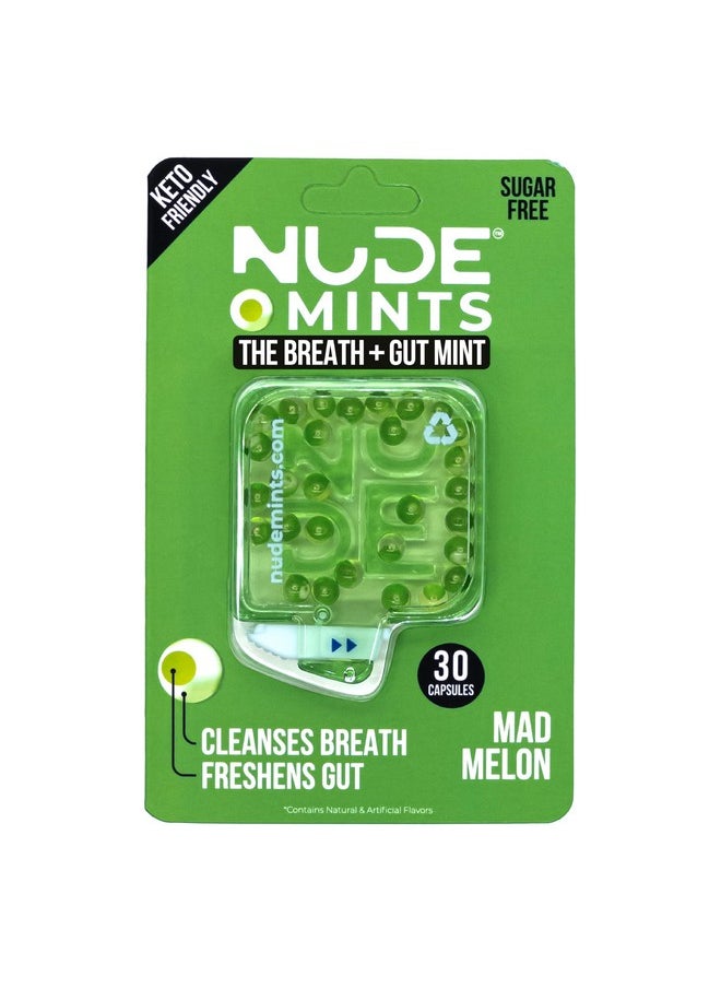 Mints | Dual Action Liquid Capsules | Mouth Watering Mint - Lasts 3X Longer - 3X Stronger - Extreme Bad Breath Treatment For Adults - Sugar Free, 0 Calorie - Melon - 10 Pack - 300 Capsules