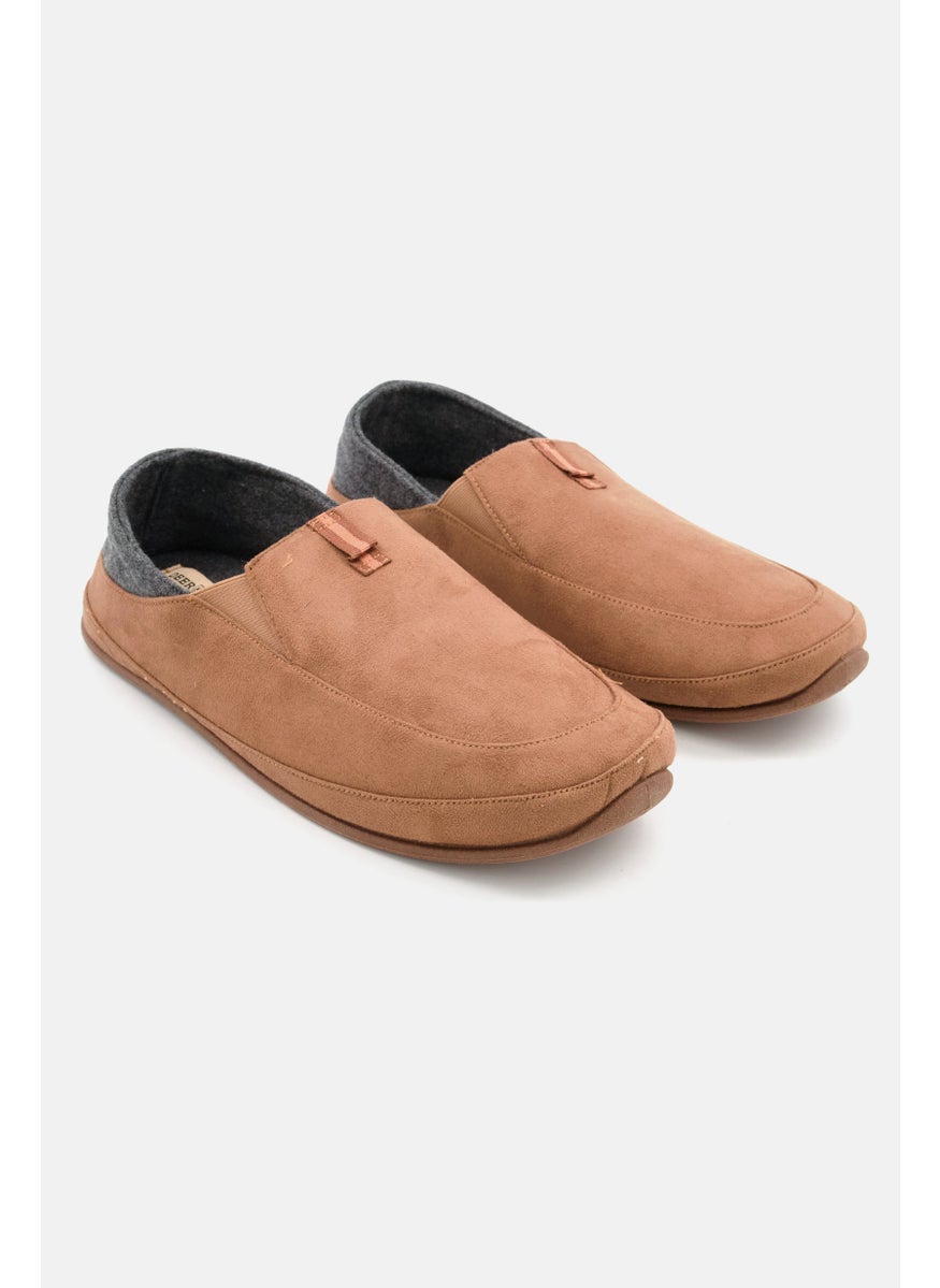 Men Medium Campo Slip On Casual Shoes, Chesnut/Grey