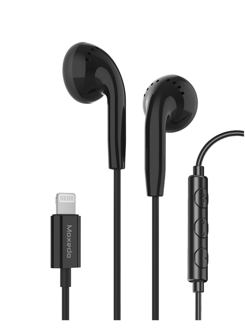 Moxedo Wired Stereo Earphones Lightning Connector Earphone with  In-Line Remote, Built-in Microphone Compatible for iPhone 14/13/12/11 Pro Max/X/XS Max/XR