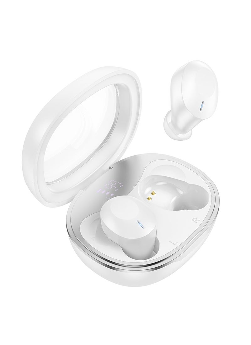 hoco EQ3 Smart True Wireless Bluetooth Headset – 7-Hour Playtime, Transparent Case, Digital Display, and Siri Support