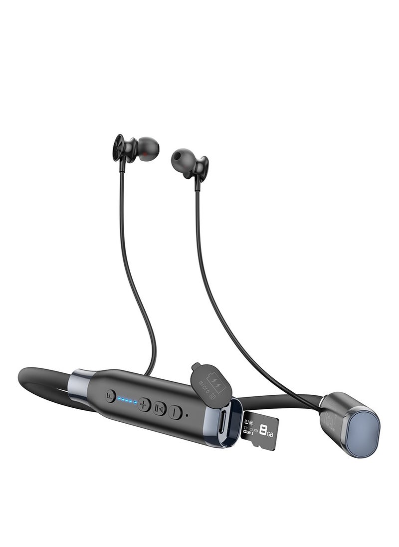 hoco ES62 Pretty Neck-Hang Bluetooth Earphones – 120 Hours Playtime, TF Card Support, and Lightweight Design