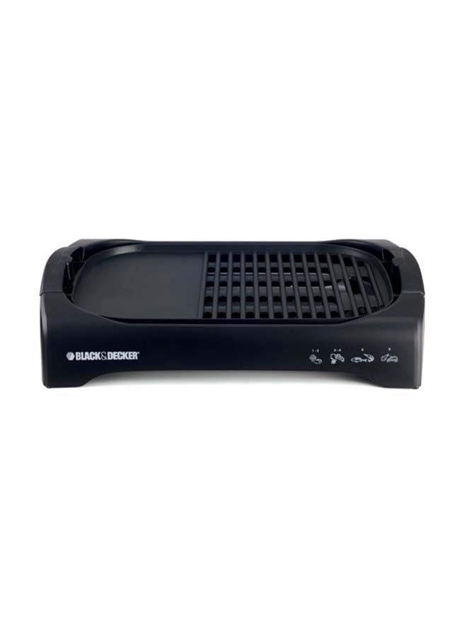 Renewed - Electric Health Grill With Glass Lid (Damaged Box) 2200 W LGM70-B5 Black