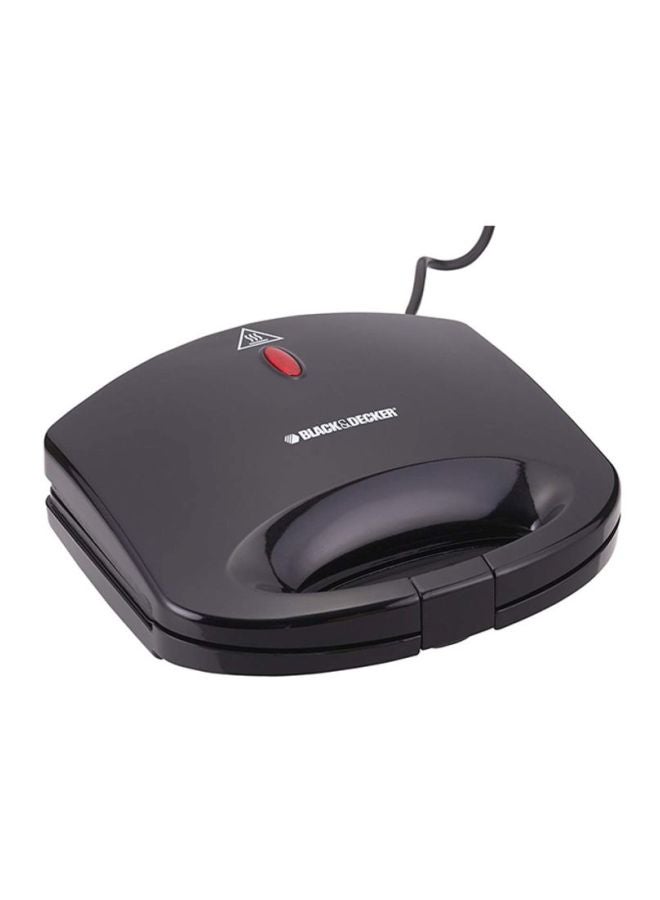 Renewed - Sandwich Maker Non-Stick With 2 Slice (Damaged Box) 600 W TS1000-B5 Black