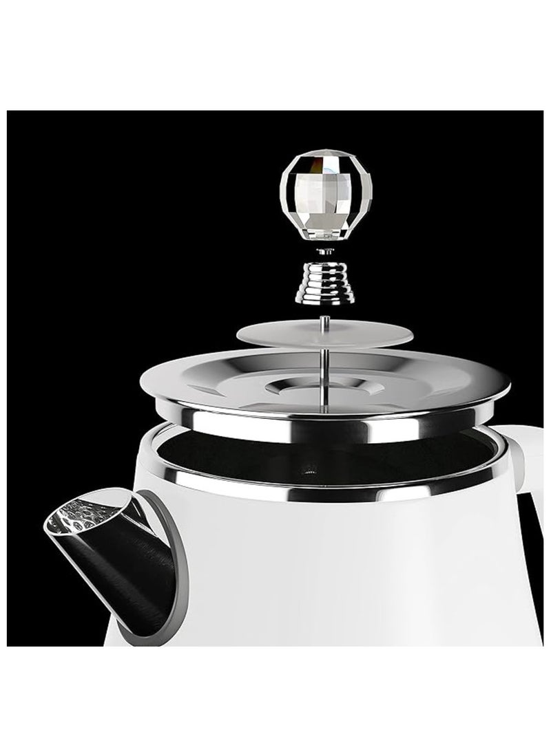 Stainless Steel Electric Kettle 1.8L with Double Layer Body & Detachable Lid YD-1830 Indicator Light Temperature Control with Overheat Protection