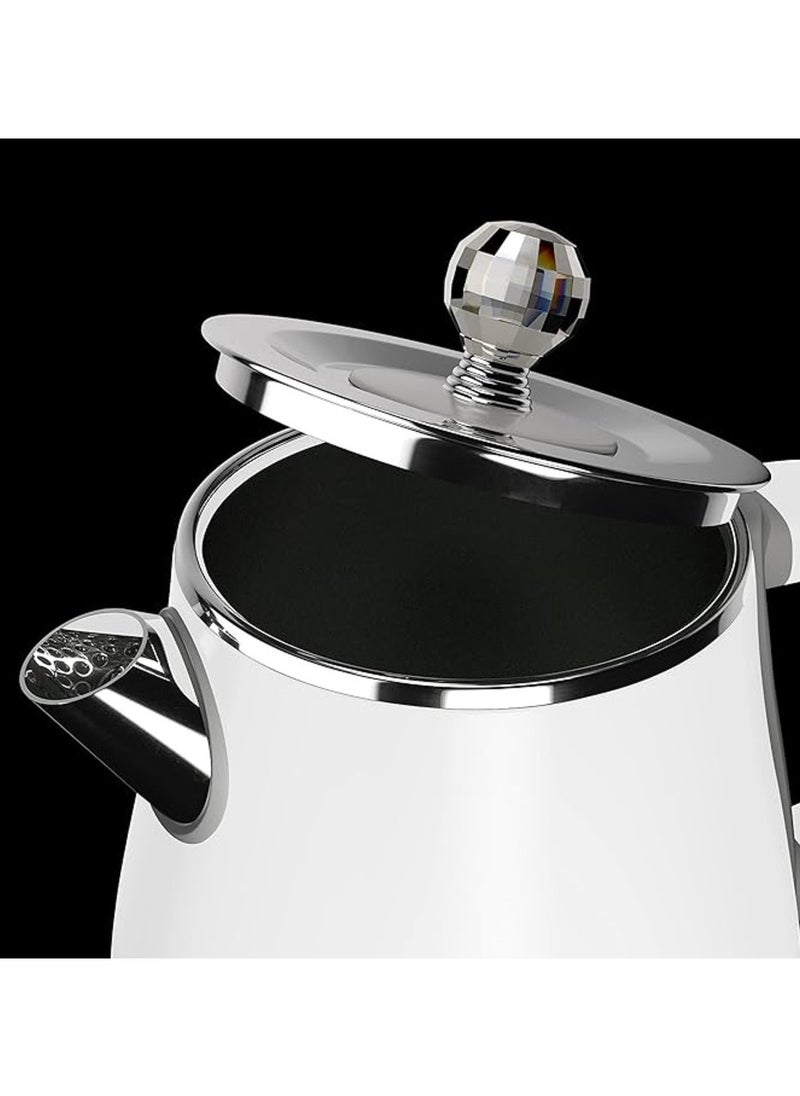 Stainless Steel Electric Kettle 1.8L with Double Layer Body & Detachable Lid YD-1830 Indicator Light Temperature Control with Overheat Protection