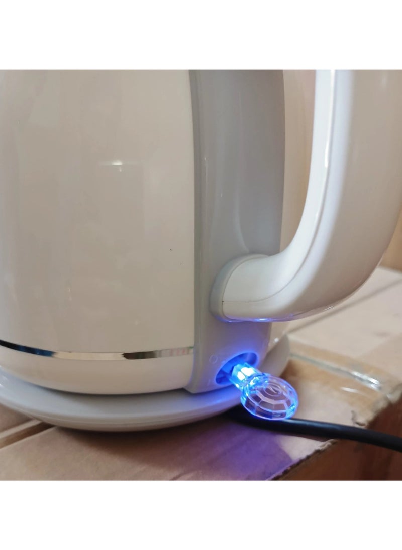 Stainless Steel Electric Kettle 1.8L with Double Layer Body & Detachable Lid YD-1830 Indicator Light Temperature Control with Overheat Protection
