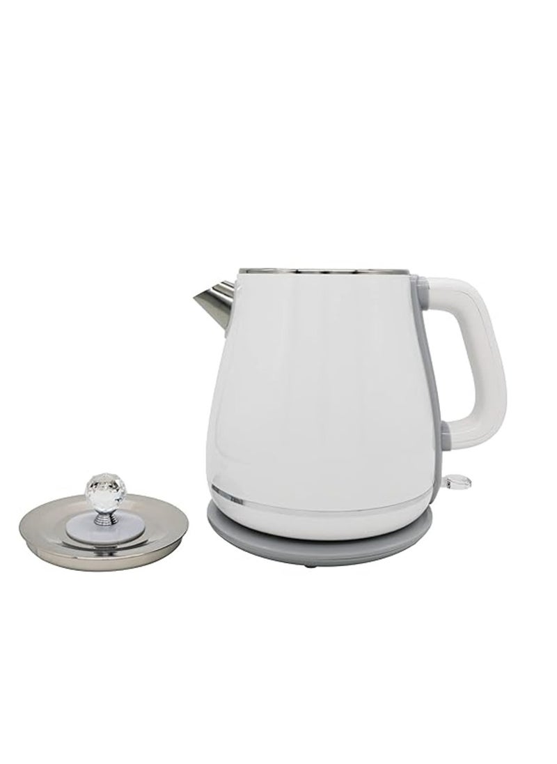 Stainless Steel Electric Kettle 1.8L with Double Layer Body & Detachable Lid YD-1830 Indicator Light Temperature Control with Overheat Protection