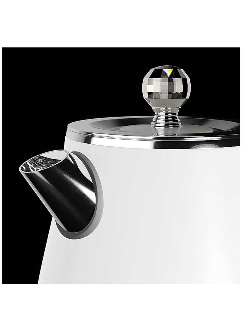 Stainless Steel Electric Kettle 1.8L with Double Layer Body & Detachable Lid YD-1830 Indicator Light Temperature Control with Overheat Protection