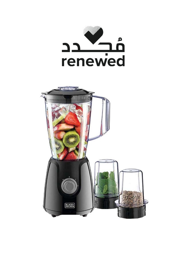 Renewed - Blender With Grinder Mill And Chopper (Damaged Box) 1.5 L 400 W BX440-B5 Black