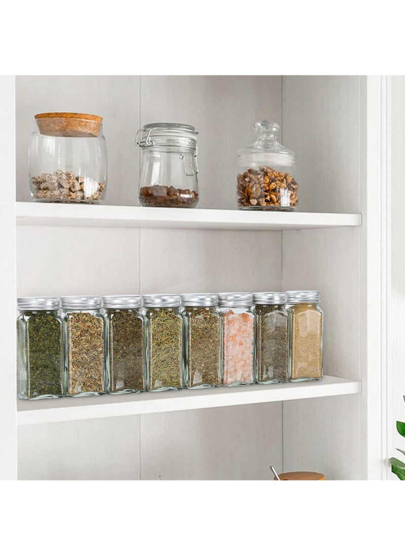 24 Piece  Transparent Glass Seasoning Bottles, Classified And Stored For Various Spices, Simple And Clear