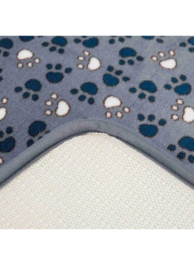 Fun Dogs Lying Mat For Dogs For Small And Medium Size Breeds-70 X 50Cm, Blue