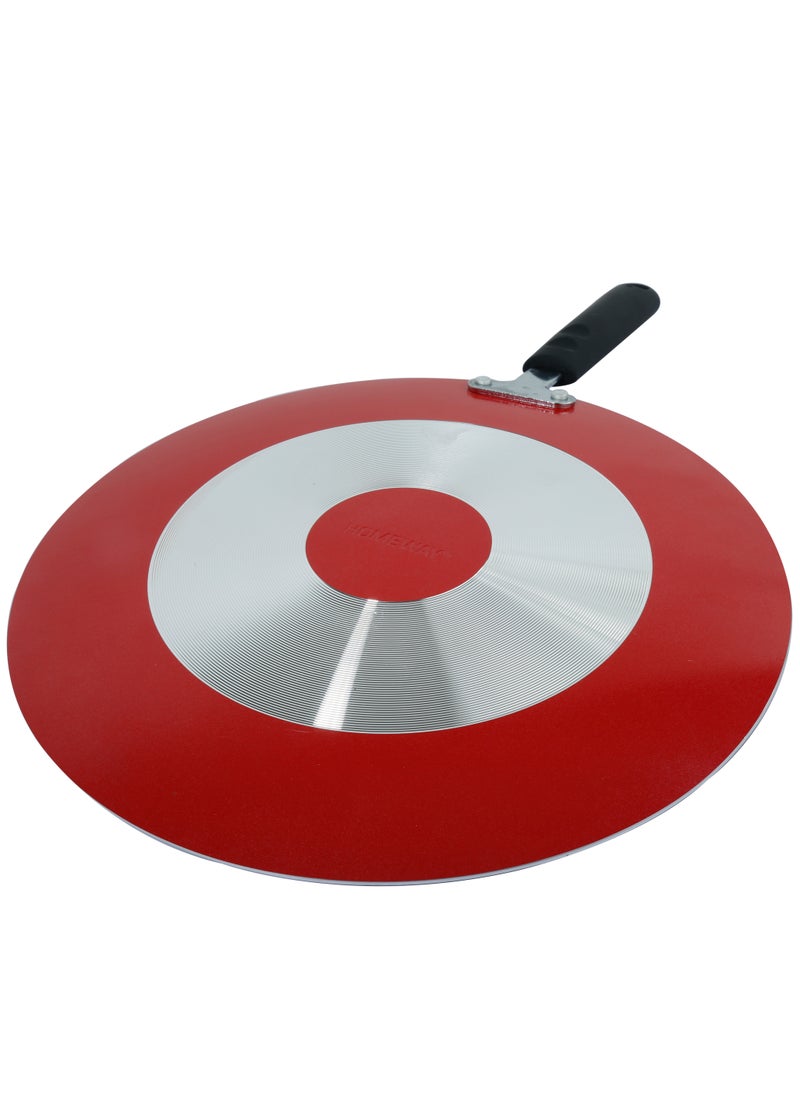 HOMEWAY Nonstick Concave Tawa 30cm - Induction & Gas Stove Compatible, Premium Nonstick Cookware for Easy Cooking