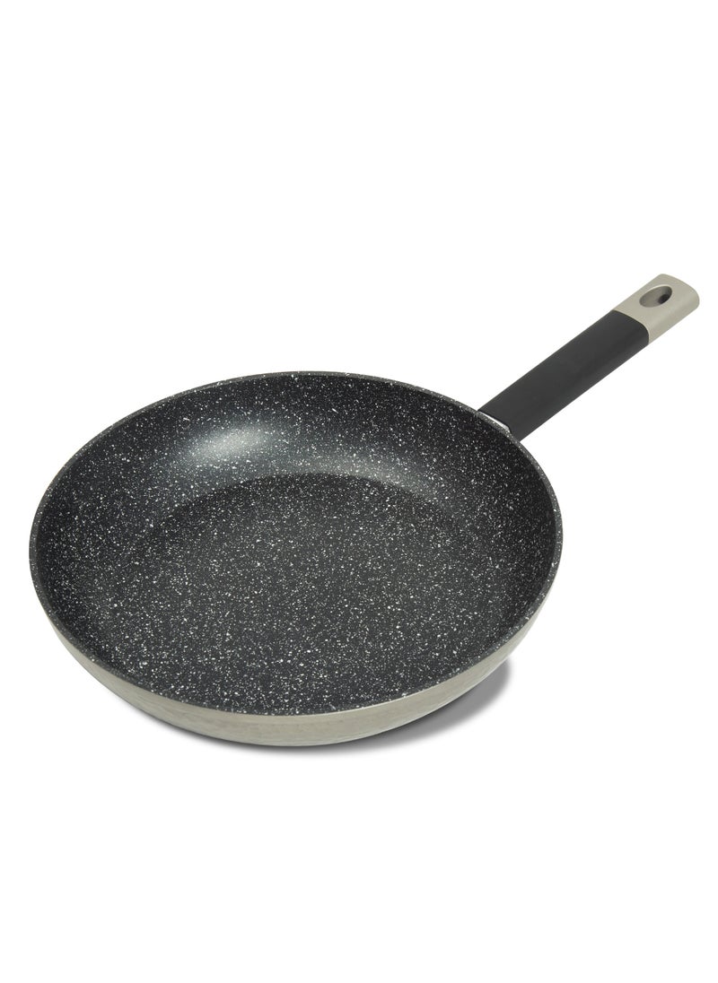 HOMEWAY Hammered Body Marble Fry Pan 28cm - Nonstick, Durable, Non-toxic Cookware for Cooking & Frying