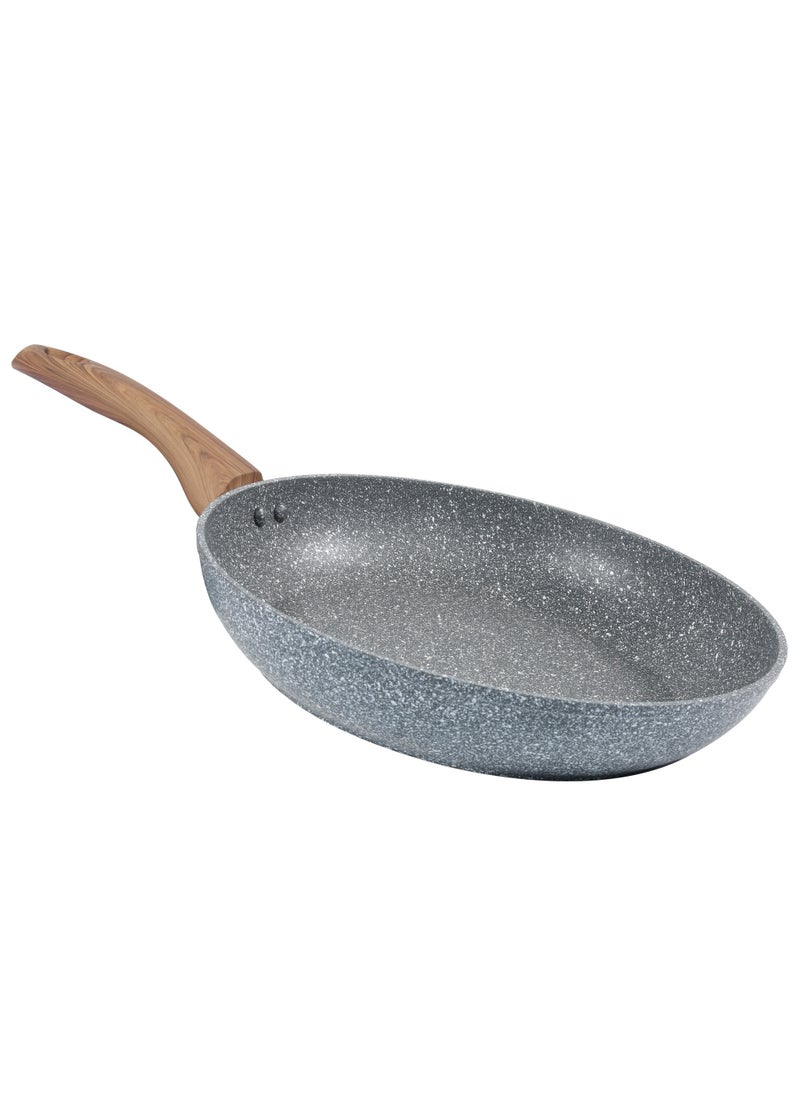 HOMEWAY 26CM Marble Frypan - Forged Nonstick Cooking Pan, Durable & Scratch-Resistant, Ideal for Everyday Use