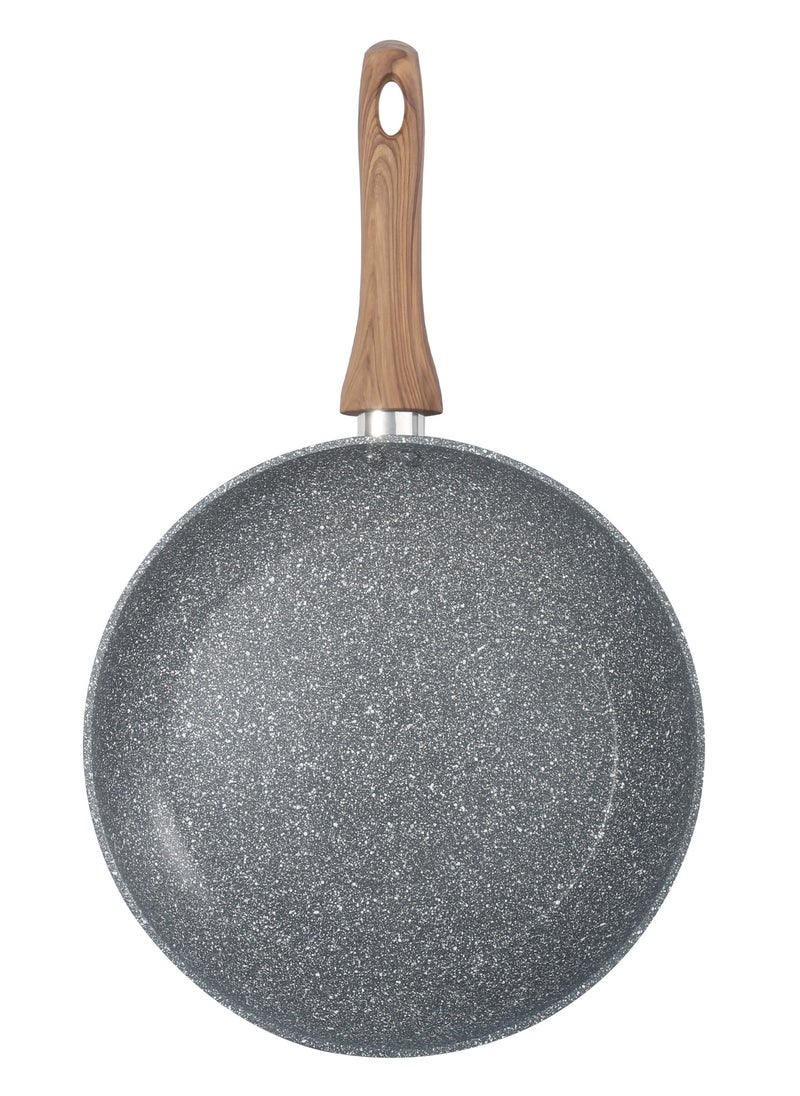 HOMEWAY 26CM Marble Frypan - Forged Nonstick Cooking Pan, Durable & Scratch-Resistant, Ideal for Everyday Use