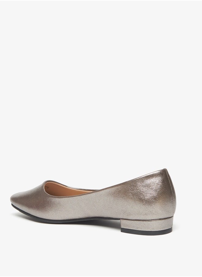 Women's Plain Slip-On Round Toe Ballerina Shoes