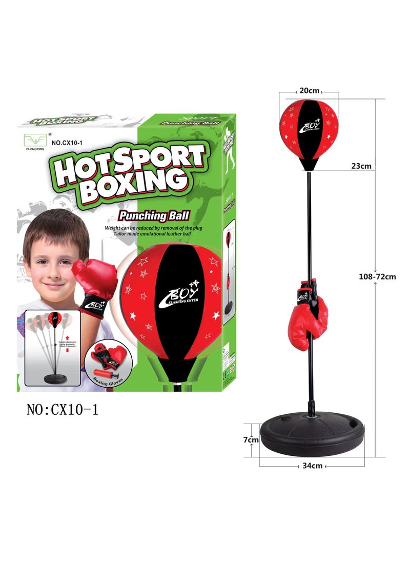 108 cm Adjustable boxing sets for boy sports game toys with pedals boxing release pressure toys for kids play