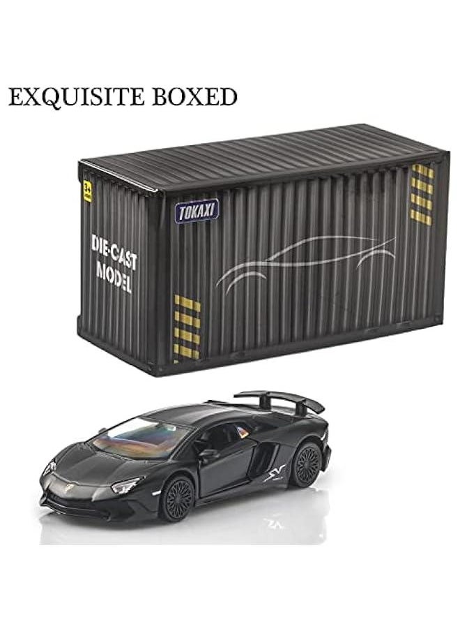 1/36 Scale LP750-4 SV Diecast Car Models,Pull Back Vehicles Toy Cars,Cars Gifts for Boys Girls (Matte)