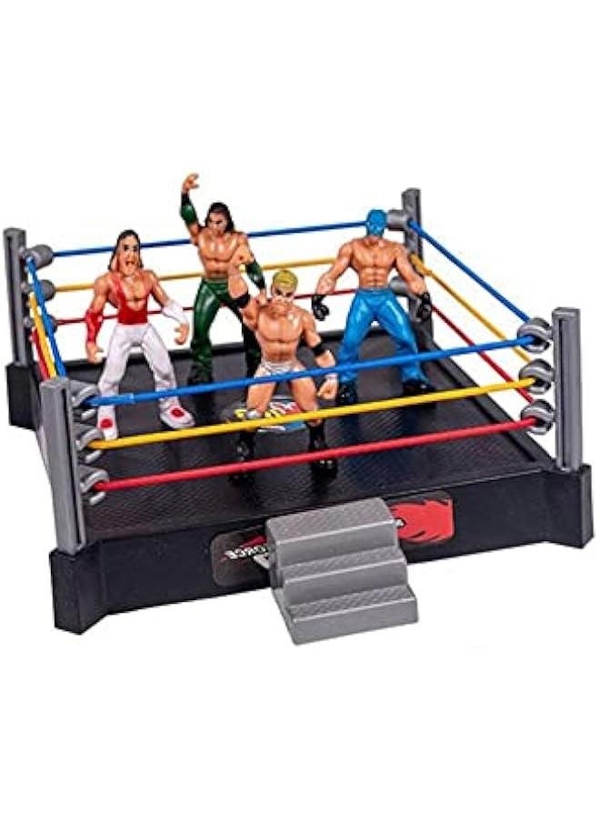 Fighting Toys Wrestling Toys Wrestler Warrior Toys Funny Wrestling Ring Set Kids Toys (Grey)