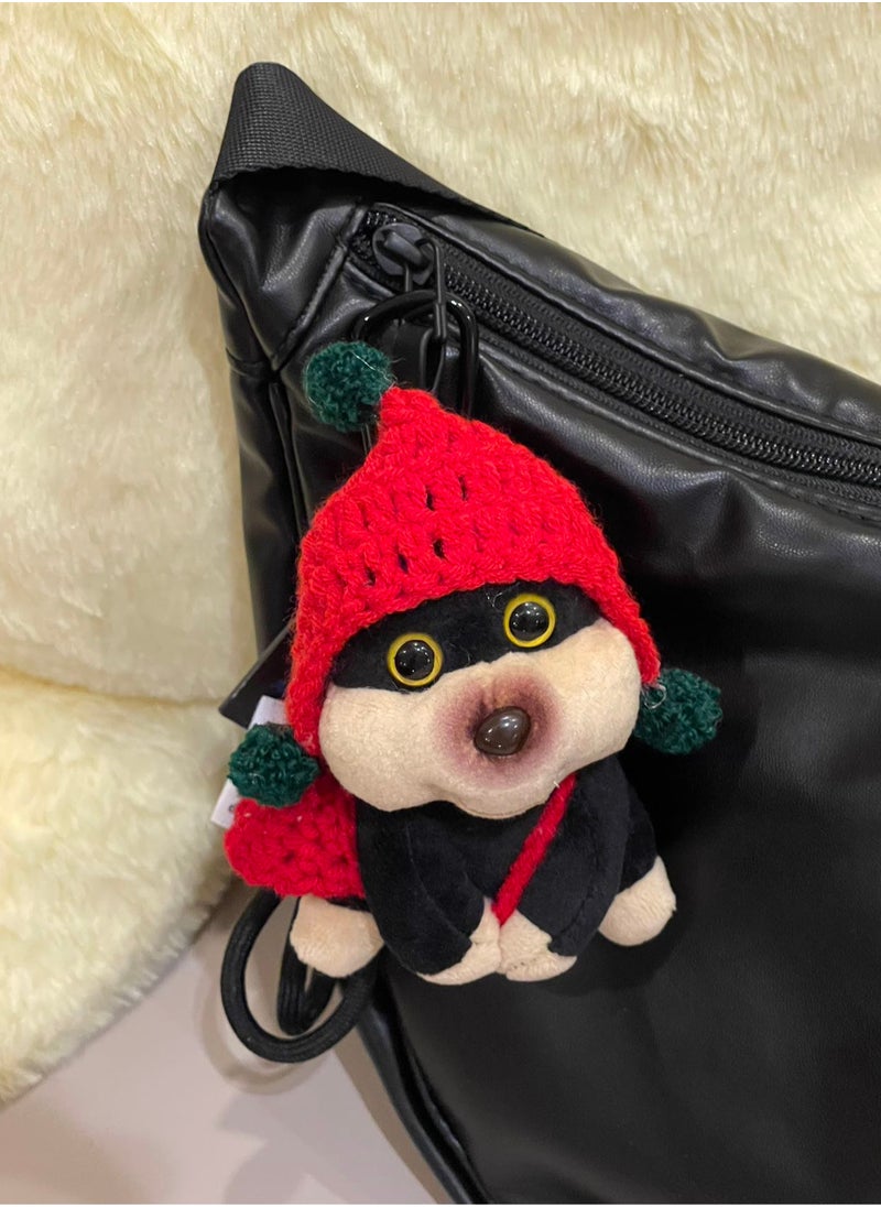 There are many styles of cute puppy doll pendants bag charms, which can be given as souvenirs or gifts to family, friends and lovers. Four types of pendants are shipped randomly.