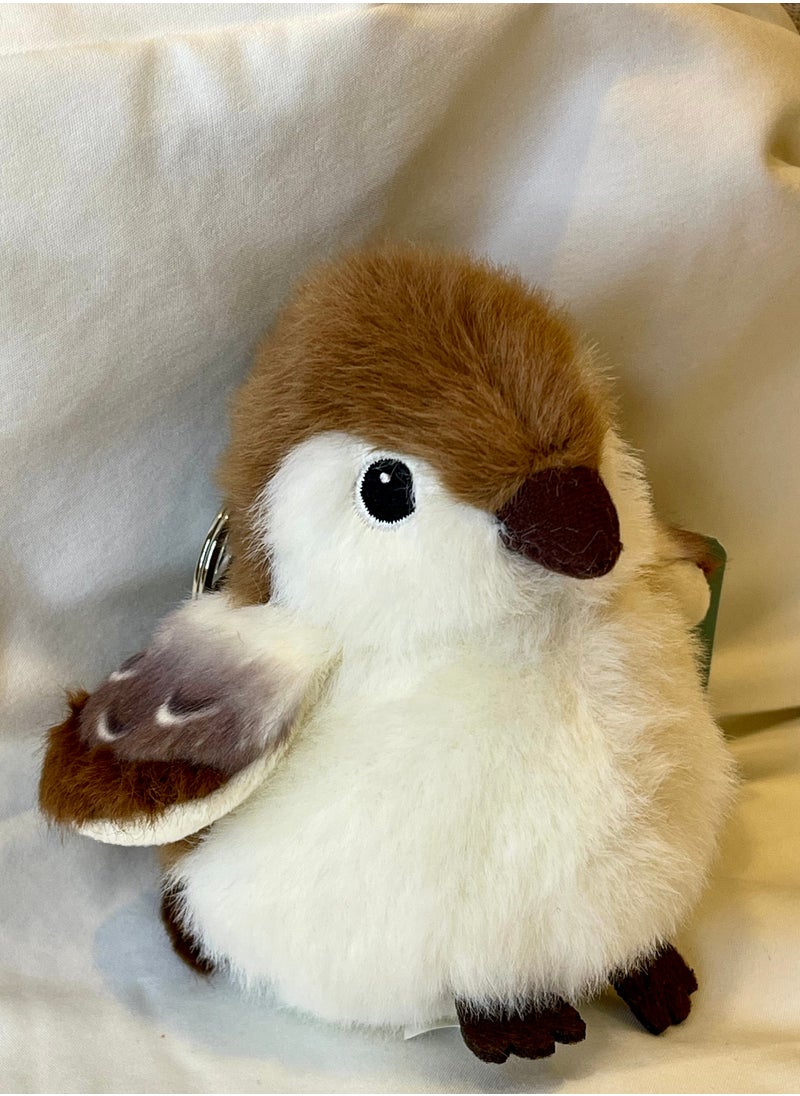 The cute, fluffy and soft-to-the-touch high-quality sparrow plush pendant bag charm is very suitable as a gift for relatives, friends and lovers on various anniversaries.