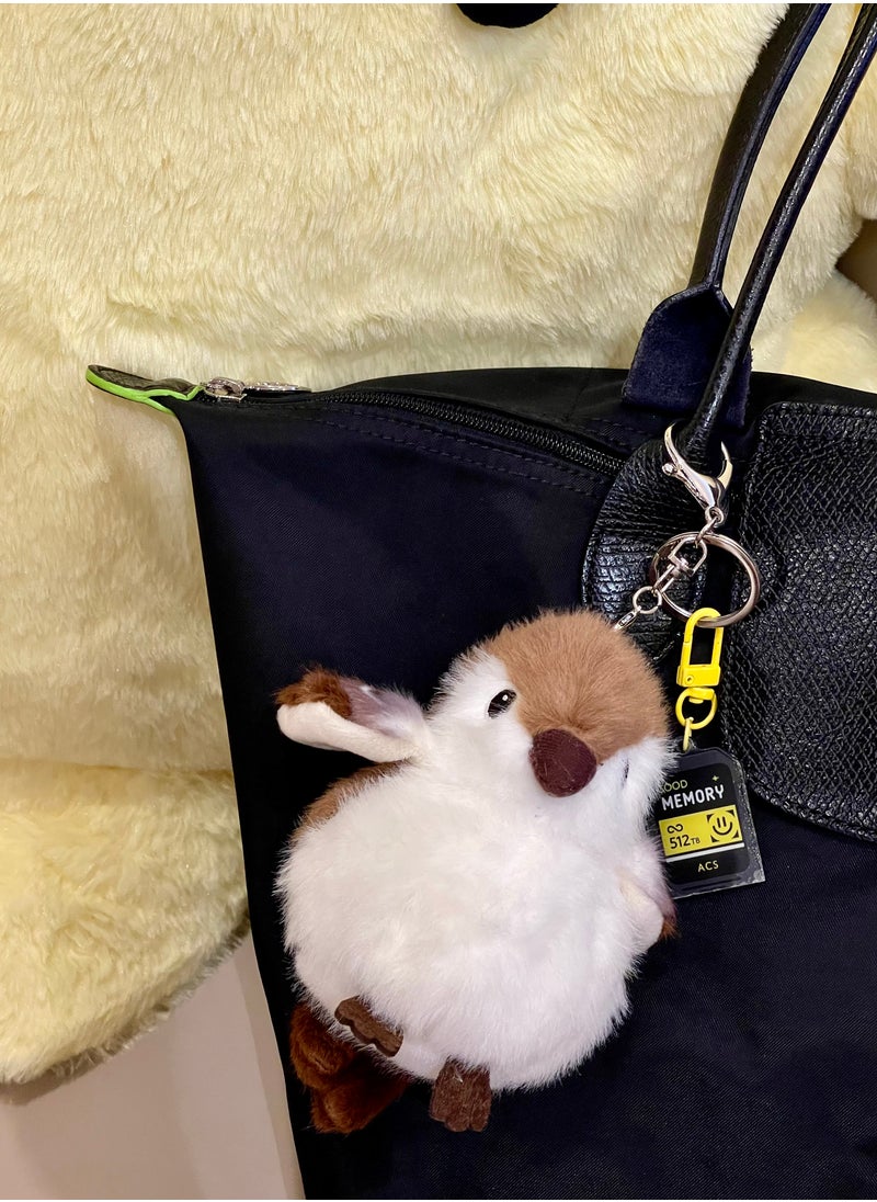 The cute, fluffy and soft-to-the-touch high-quality sparrow plush pendant bag charm is very suitable as a gift for relatives, friends and lovers on various anniversaries.