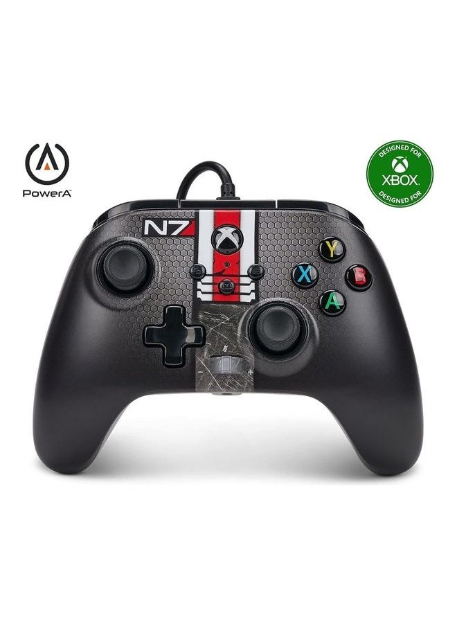 PowerA Enhanced Wired Controller for Xbox Series X|S – Mass Effect N7