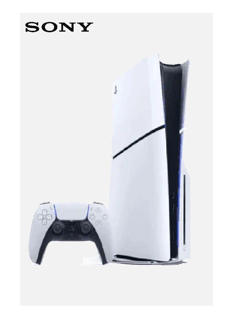 PlayStation 5 Slim Disc Edition Console - Includes Free Tokluck Stand With PS5 & PSVR2 Controller Dock, Magnetic Charging Station, And VR2 Glasses Holder (International Version)