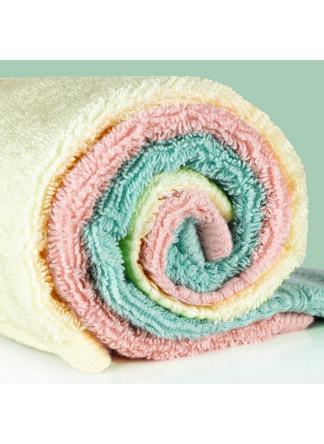 Washcloths For Body And Face - Absorbent Bath Towels Bulk Set, 100% Cotton Hotel Towels For Bathroom . Durable,Soft Wash Rag (Multicolor, Pack Of 12)