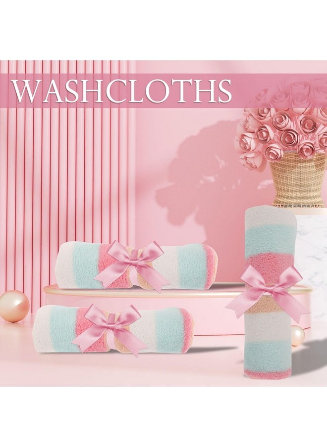 Washcloth Set 6 Pack Small Hand Towels For Face Body Bathroom, 6