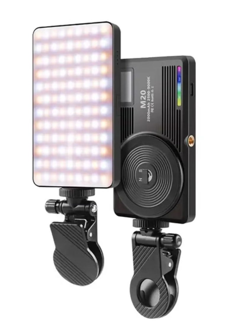 LUZ DE Mobile Camera Universal RGB LED M20 - Black