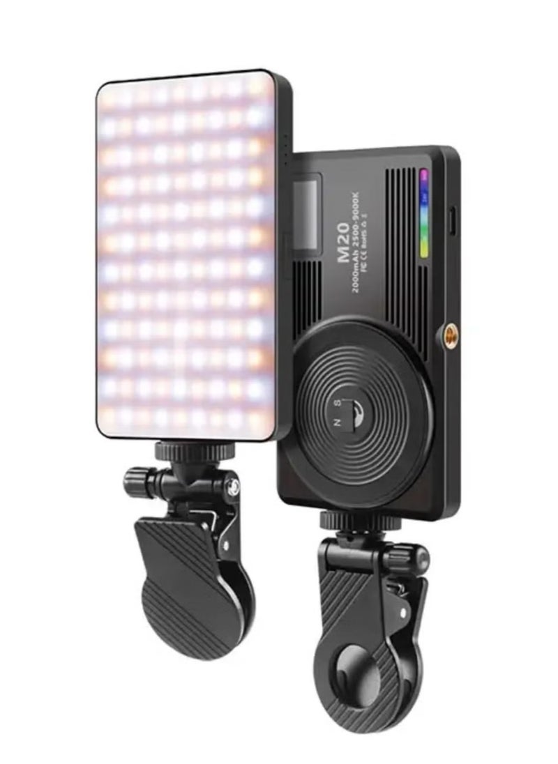 LUZ DE Mobile Camera Universal RGB LED M20 - Black