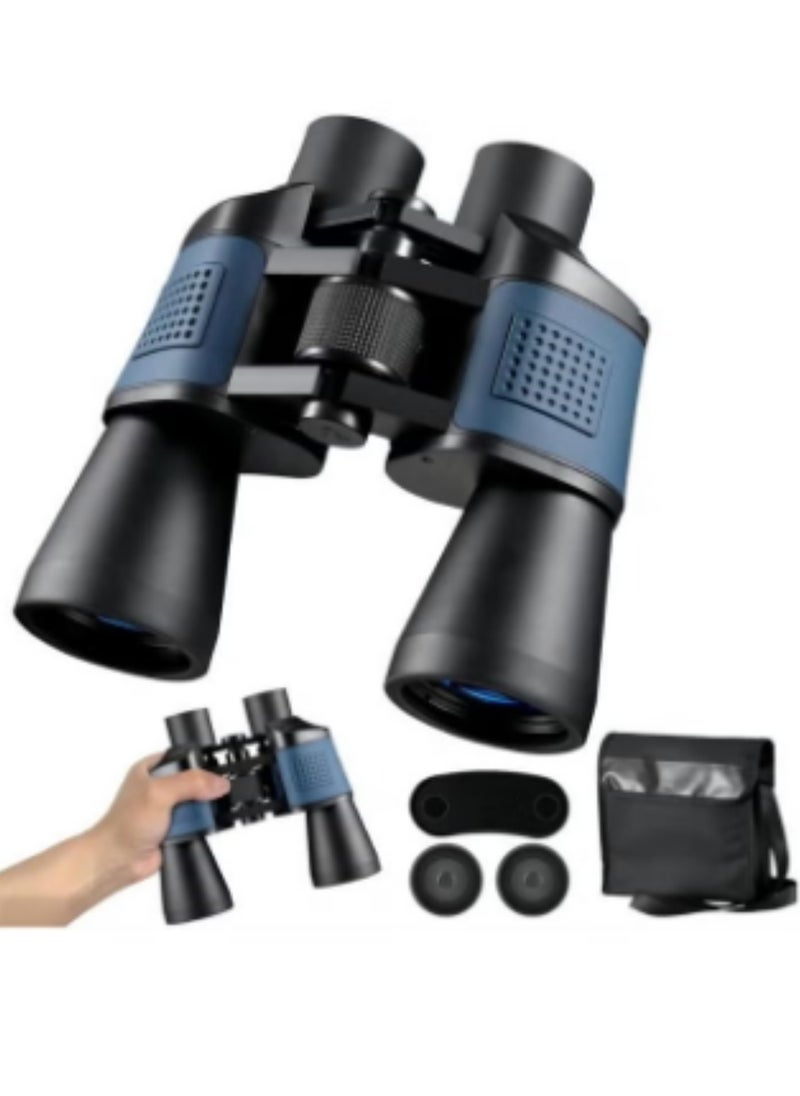 HD 60x60 Professional Binoculars with Day/Night Vision, High-Powered for Stargazing, Football, and Sightseeing, Waterproof Design, Includes Durable Carrying Bag