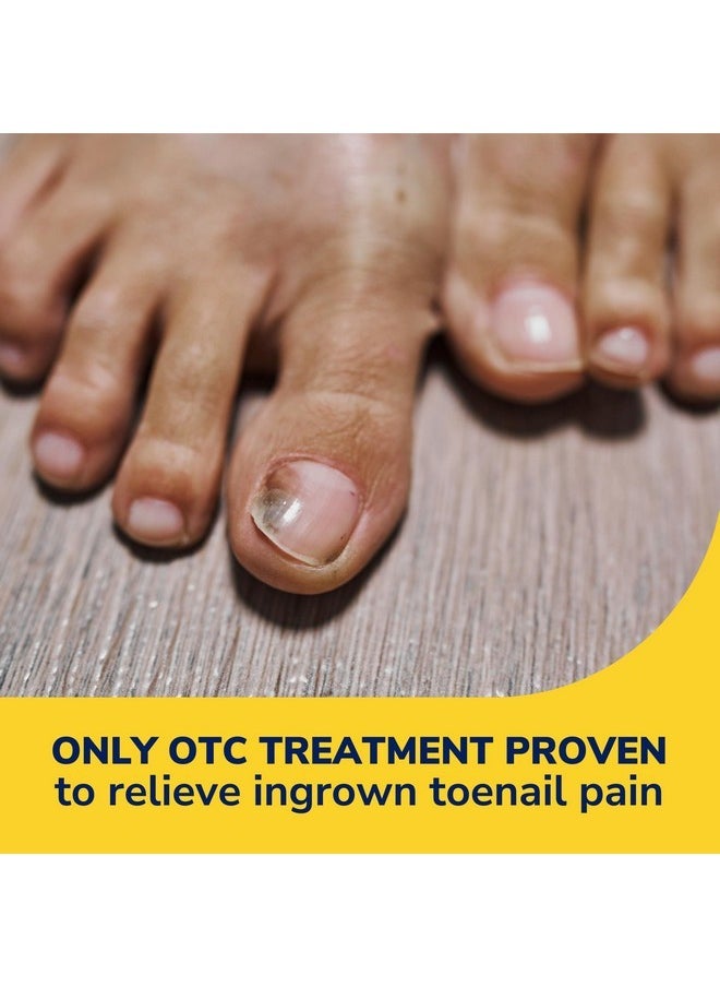 Ingrown Toenail Pain Reliever & Trimming Kit, 0.3 Oz // Only Otc Treatment Proven To Relieve Ingrown Toenail Pain - Includes Medicated Gel + Foam Rings + Bandages + Clipper & Pusher Tools