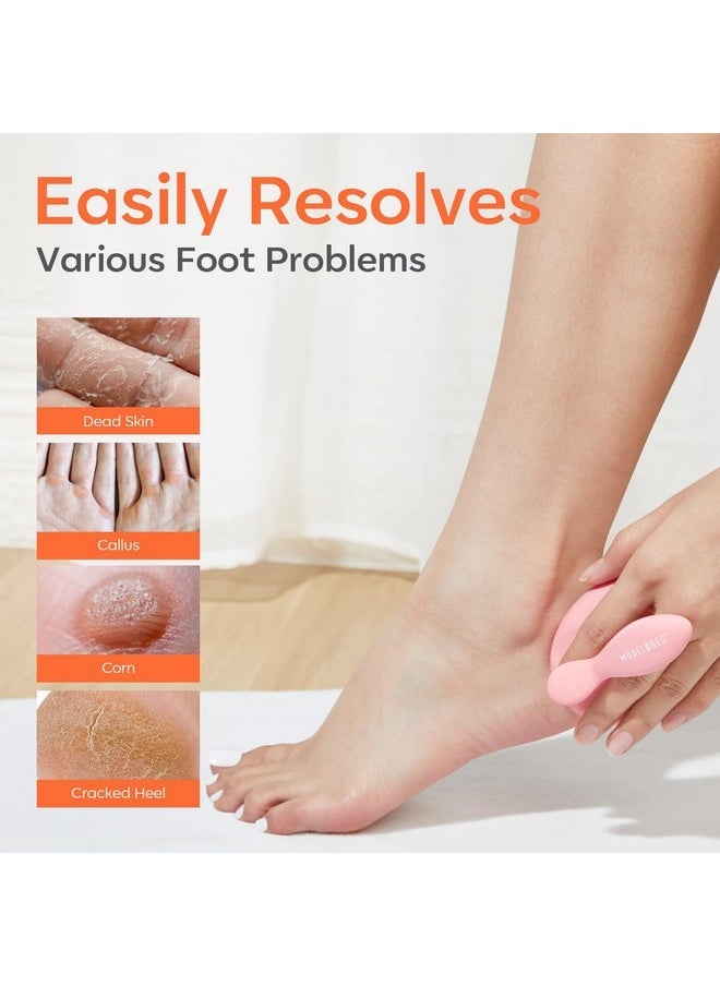 Nano Glass Foot File - Professional Foot Scrubber And Callus Remover, Heel Scraper For Cracked Heels, Dead Skin Remover, Foot Buffer For Soft Feet, Safe Pedicure Tool With Anti-Slip Handle