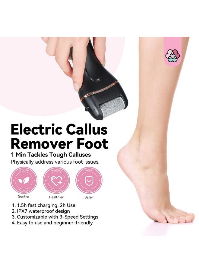 2024 Electric Feet Callus Remover With Ultra-Repair Foot Cream 120 G: Rechargeable Portable Electric Callus Remover For Feet Professional Pedicure Care Kit For Cracked Dead Skin