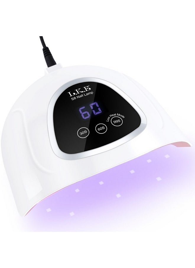 Led Nail Lamp, Lke Led Nail Lamp 72W Uv Light For Nails With 3 Timer Setting & Lcd Touch Display Screen Nail Lamp Nail Dryer