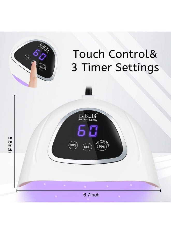 Led Nail Lamp, Lke Led Nail Lamp 72W Uv Light For Nails With 3 Timer Setting & Lcd Touch Display Screen Nail Lamp Nail Dryer