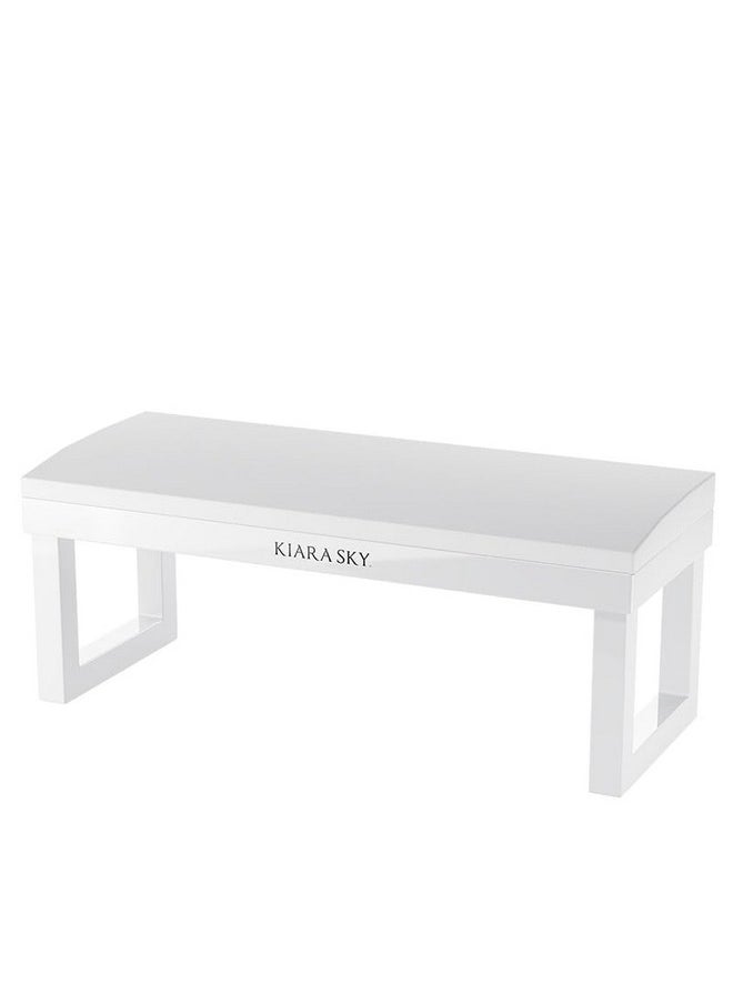 Arm Rest For Manicure & Pedicure Technician Stations - Acetone Resistant & Waterproof (White)