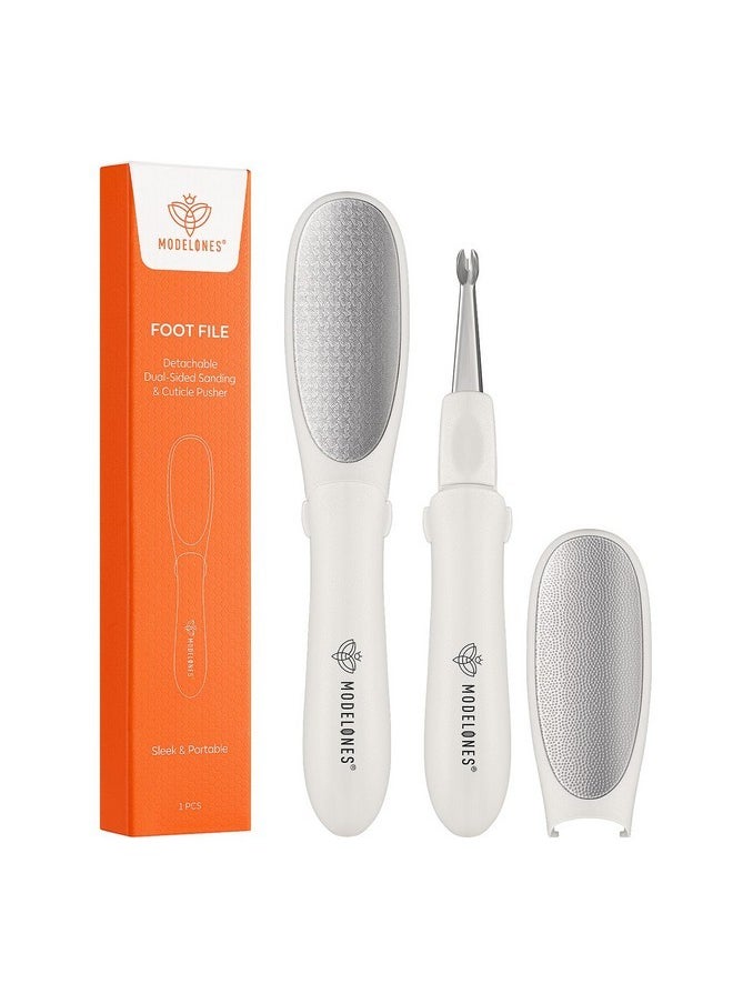 Mini Foot File Callus Remover, Multifunction 2-In-1 Pedicure Tools For Feet With Double-Sided Foot Rasp, Dead Skin Fork - Safe, Lightweight Foot Sander Perfect For Daily Hand & Foot Care