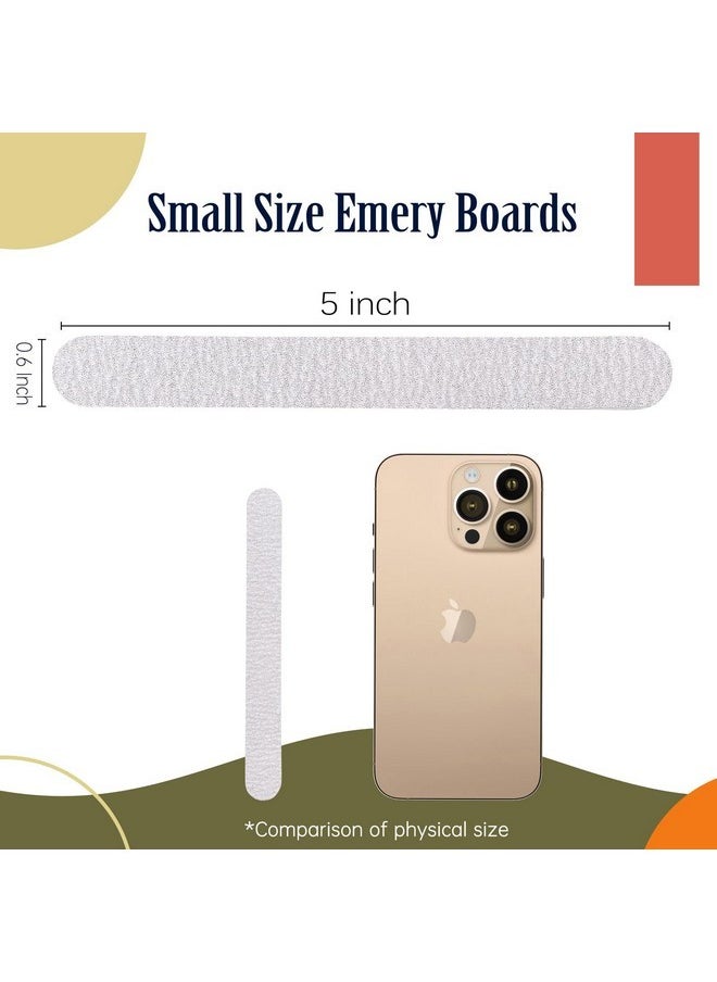 50Pcs Disposable Nail File, 5 Inch Thin Emery Boards 180/180 Grit Nail Files For Natural Nails, Professional Pedicure Manicure Tools Set