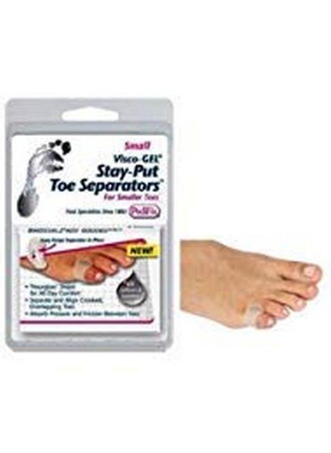 Visco Gel Stay Put Toe Separator, 2 Count