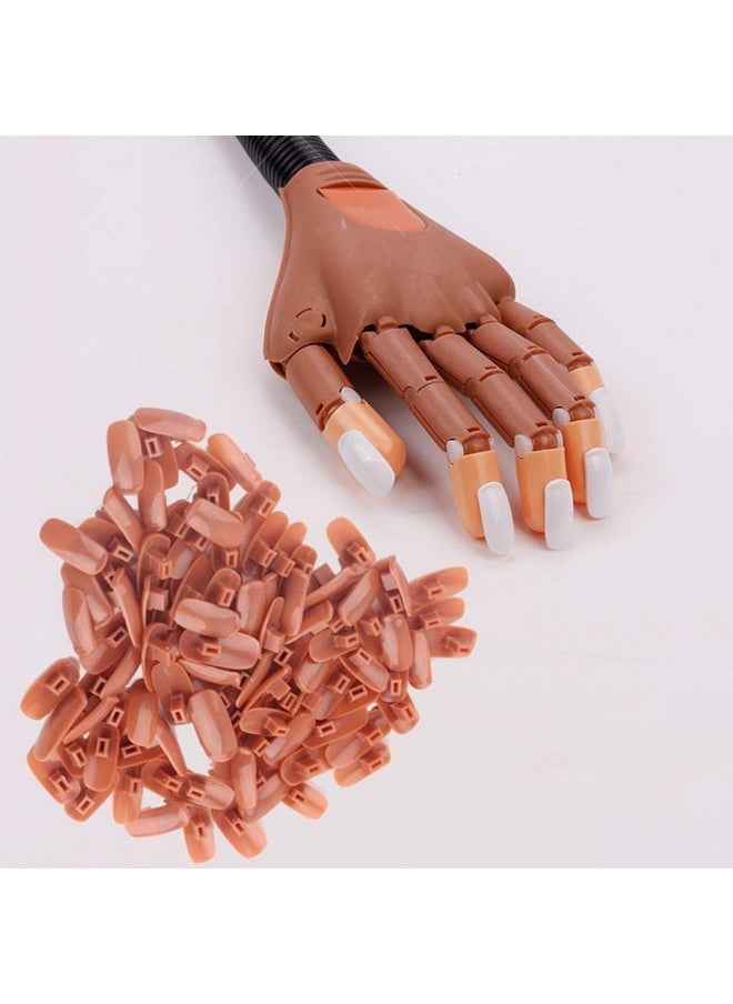 100 Pcs Acrylic Nail Practice Fingers, Replacement Patch Head, Flexible Nail Training Fake Nail Head Hand Practice Fake Nail Hand Nail Display Nail Supplies Diy Nail Practice