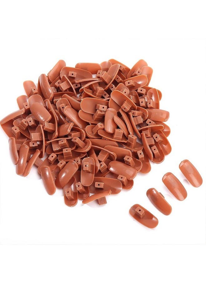 100 Pcs Acrylic Nail Practice Fingers, Replacement Patch Head, Flexible Nail Training Fake Nail Head Hand Practice Fake Nail Hand Nail Display Nail Supplies Diy Nail Practice