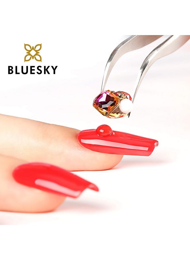 Decor Gel Nail Art Glue For Gems, Rhinestones, Sequins, Flakes, Gel Polish, Strong Adhesive, Firm Hold, Long Lasting, Nail Art Accessories, Clear, 8G