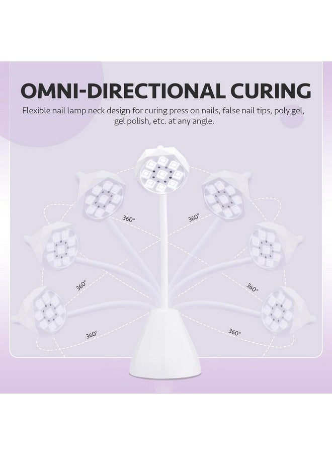 Omin-Cure Nail Lamp, Rechargeable Uv Light For Gel Nails, Usb Nail Dryer For Acrylic Nail Extension Fast Curing