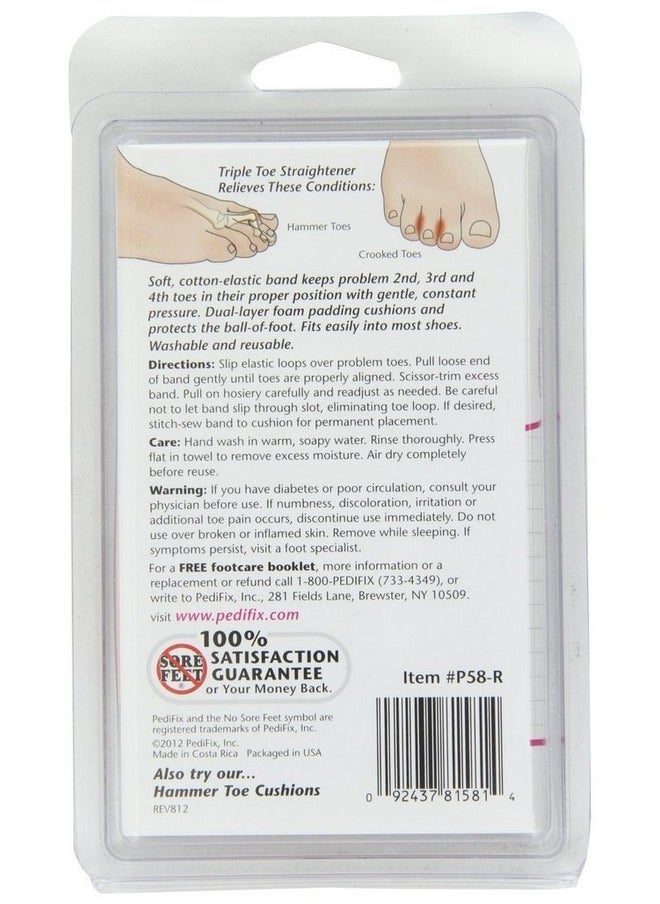 Triple Toe Straightener, Right Foot